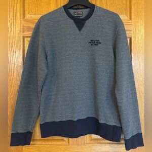 Vintage 2003 Tommy Hilfiger Red Label Sweatshirt Medium Gray Navy Trim